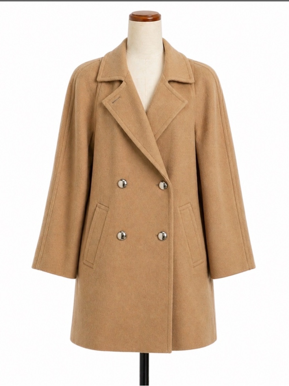 Vintage Aquascutum Double breasted wool and cashmere  camel coat